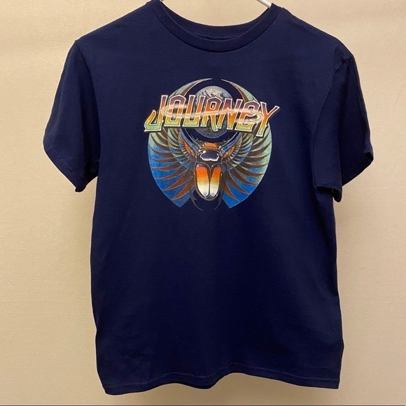 Journey NWT T Shirt, Retro Live Tour Concerts, Men’s, Navy Blue, Medium - Picture 2 of 7